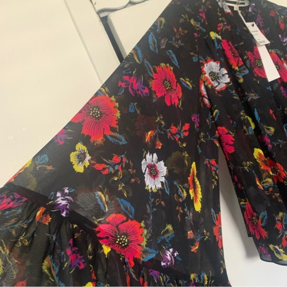Alexander McQueen Acid Floral Mini Dress - Picture 3 of 5